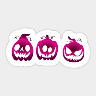 Pumpkin Halloween Design Sticker